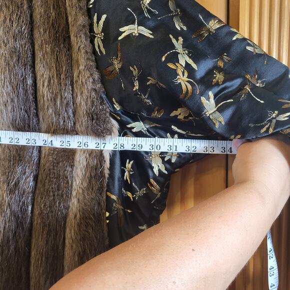 Handmade Unique one of a kind Vintage fur coat size Large - Picture 7 of 11